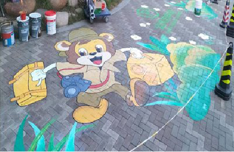 宁南夏季画地面彩绘会遇到的问题