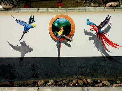 宁南视觉错位-3D墙绘设计