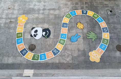 宁南地面游戏彩绘