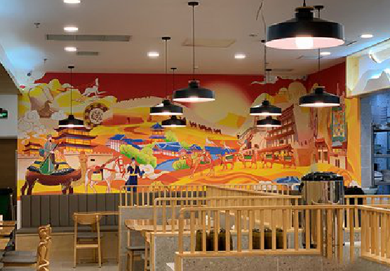 宁南商业空间彩绘介绍。