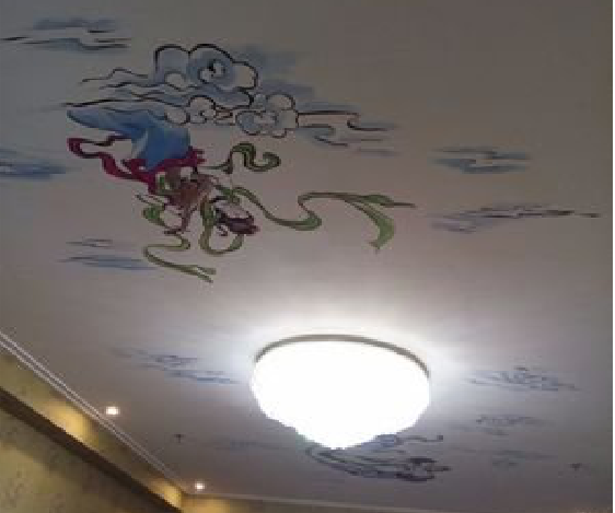 宁南如何快速绘制天花板上的手绘墙？