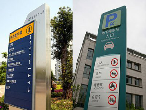 宁南导向标识的设计作用。